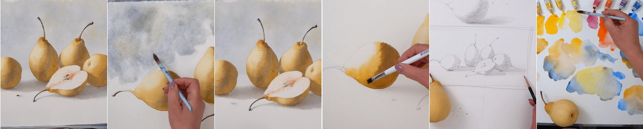 [Елена Базанова] [lectoroom] Груши акварелью (2024_0.png